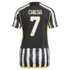 Camiseta de fútbol Juventus 2023-24 Chiesa 7 Primera Equipación - Mujer